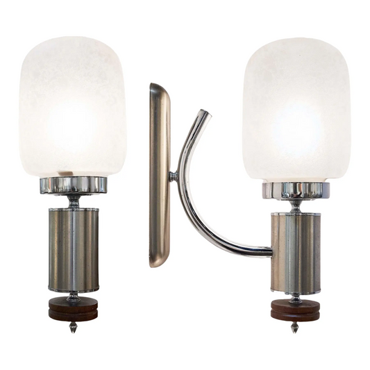 Pair of Large Italian Wall Sconces, Circa 1970s