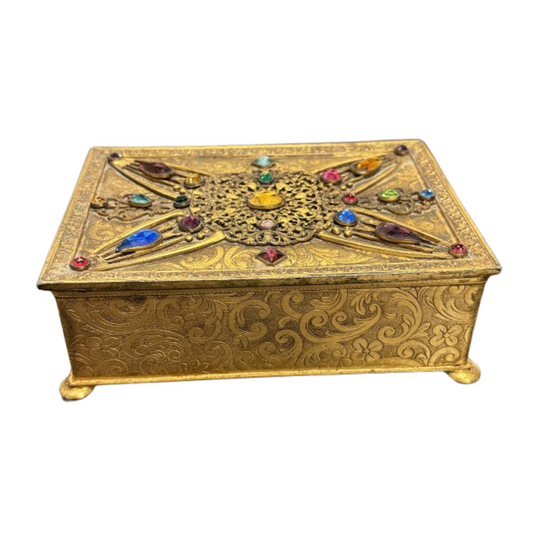 Mid 20th Century Apollo Jeweled Vanity Box