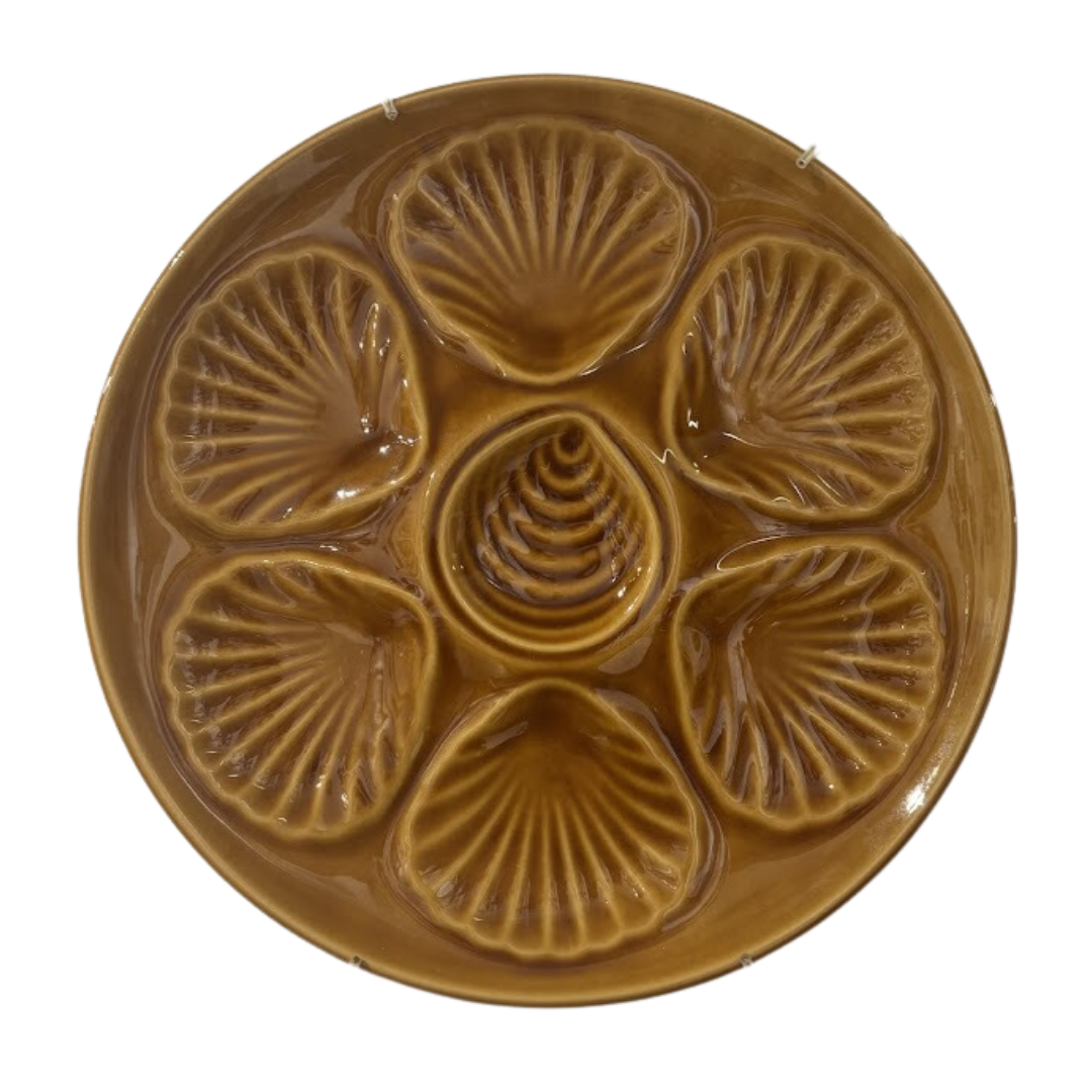 9.75" Vintage French Oyster Plates