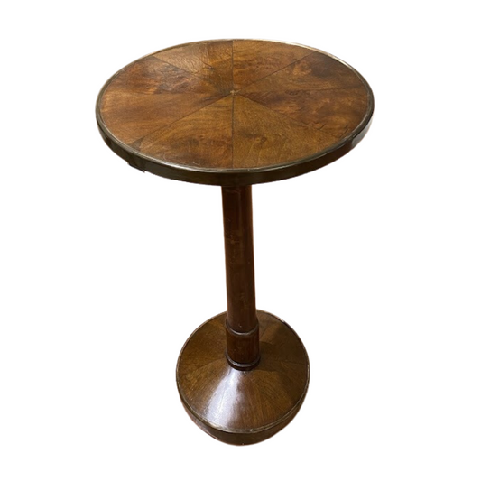 Italian Walnut Table with Bronze Band Circa 1810