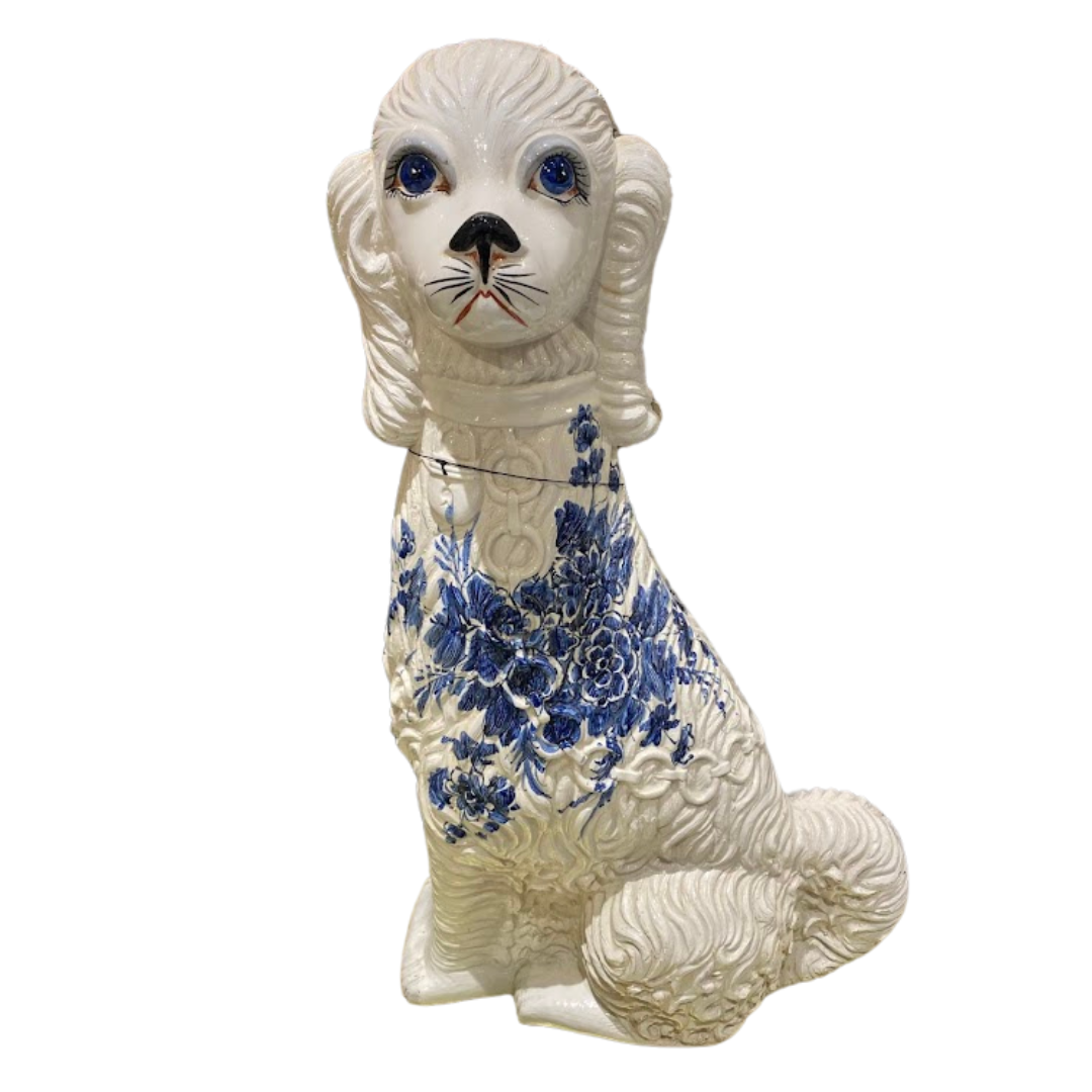 Blue & White Poodle