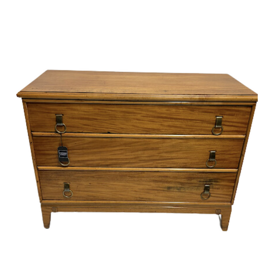 Mid Century Maple Three Drawer Chest